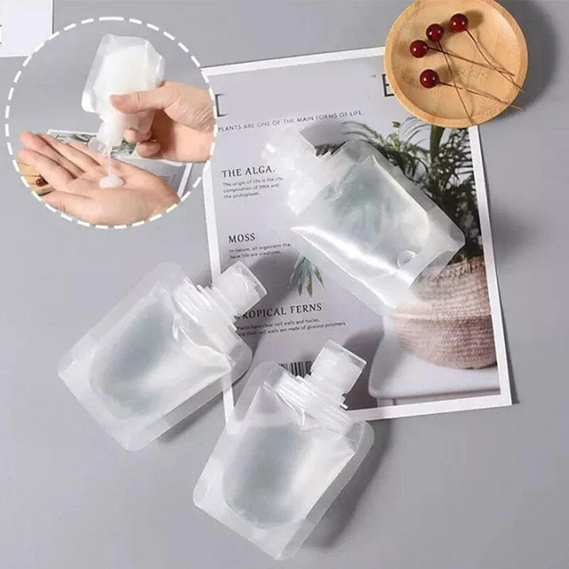 30-100ml DIY Travel Refillable Empty Squeeze Pouch Lotion Squeezable Bag Bottle