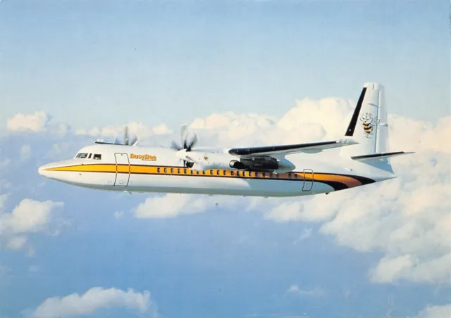 Airline Postcards       Busy Bee of Norway Fokker 50 LN-AKE