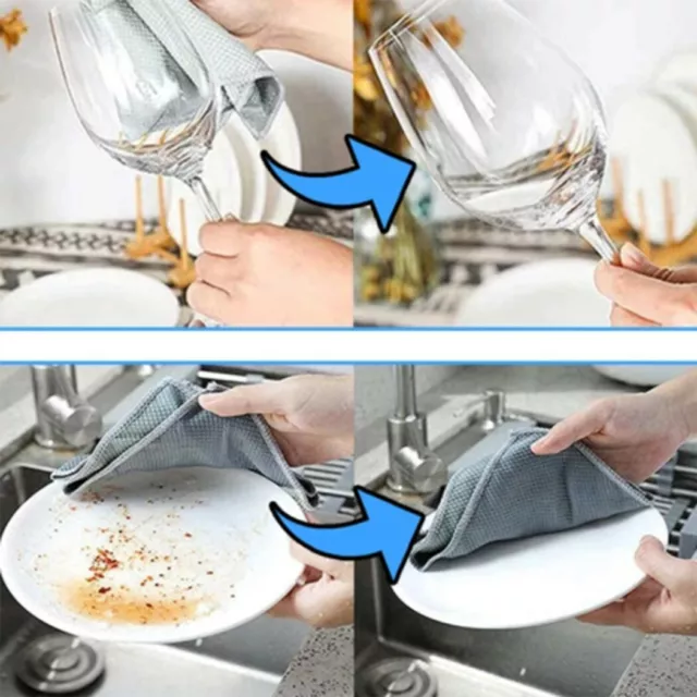 5/10* - NanoScale Streak-Free Miracle Cleaning Cloths (Reusable) Easy Clean