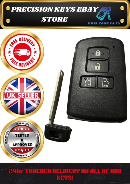 Used JDM Toyota Alphard / Vellfire Key Remote Fob – 14FAE 6-Button, Unlocked, Silver