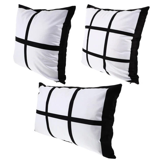 3 Pcs Sublimazione Federa Di Trasferimento Di Calore Cuscini Distruttivi Cuscino
