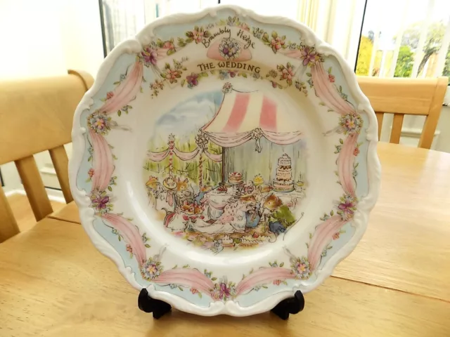 Royal Doulton Brambly Hedge - "The Wedding - Plate - Jill Barklem 1987