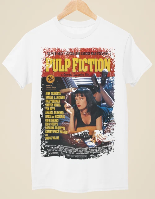 T-Shirt Maglietta Pulp Fiction Film Tarantino Tshirt Cinema Famosi S M