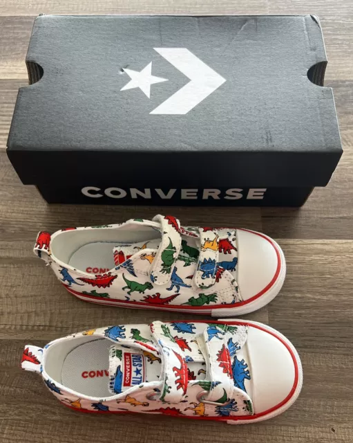 Converse Kids Chuck Taylor All Star 2V EO Dinosaurs Ox (Infant/Toddler),V