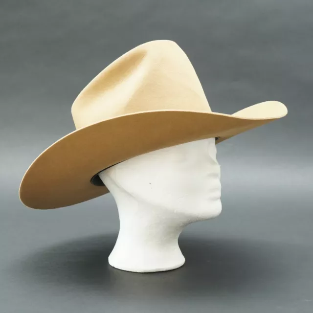 Stetson Western Hut Cowboy 4x Castor Beige Pluma Talla 7 1/8 (57) JBS Pin 1.AIO