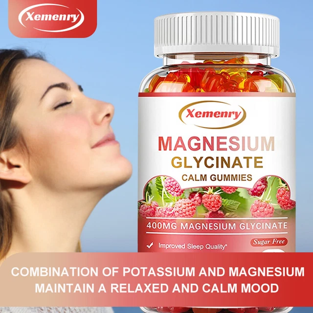 MAGNESIUM GLYCINATE 400MG Sleep Support, Relieve Stress & Anxiety