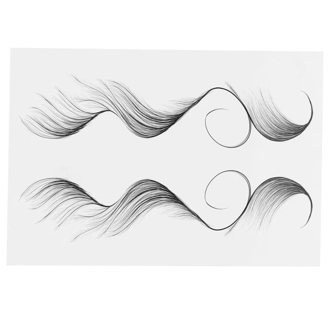 (HE-02)Hair Tattoo Sticker Edges Hairstyles Tattoo Edge Hair Waterproof EOB