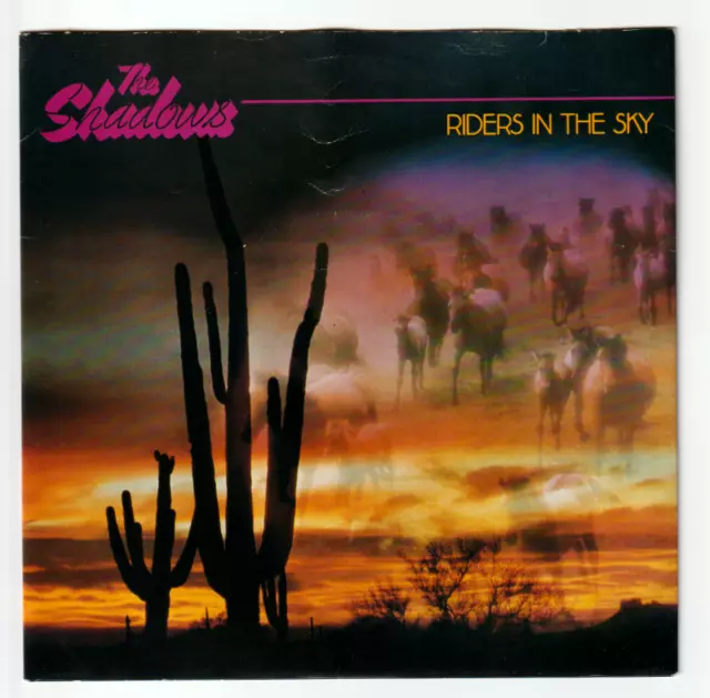 The SHADOWS : RIDERS IN THE SKY 7" Vinyl Single Record  (EMI 1980) Ex.