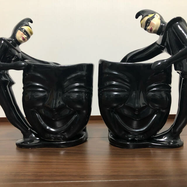 VINTAGE CERAMIC ARTS STUDIO Angkorman Two Face 1950s Mid-Century Rare VINTAGE CERAMIC ARTS STUDIO Angkorman Two Face 1950s Mid-Century Rare