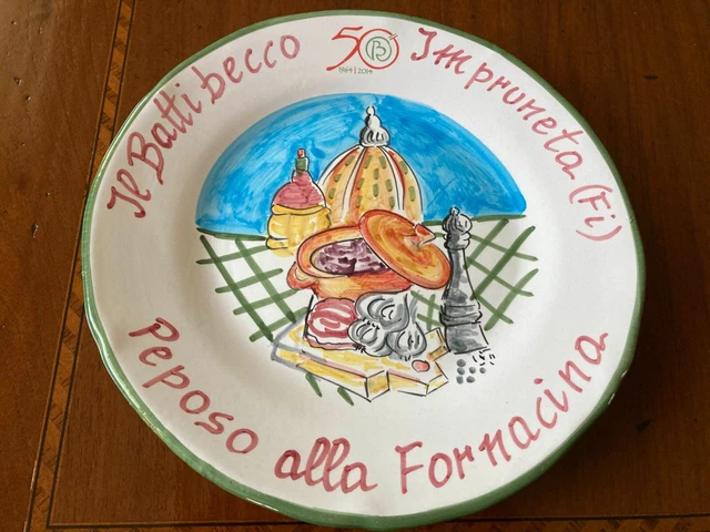 Piatto buon ricordo Impruneta 50°  2014  presentazione