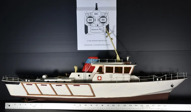VINTAGE BILLING BOATS SAMSON II radio controlled boat NR 574 + Sanwa ...