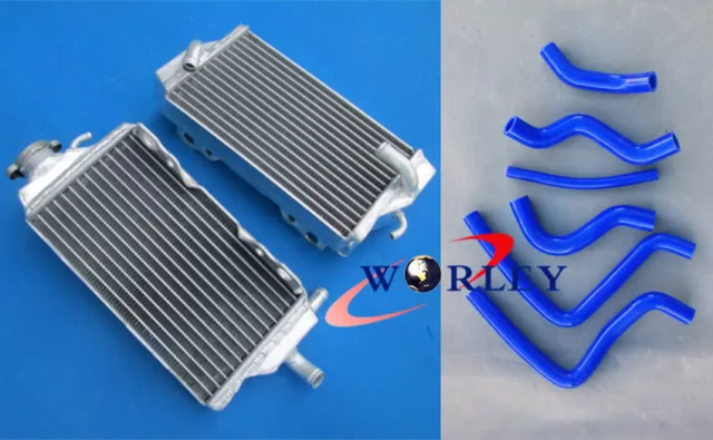 For Honda CR125R CR125 CR 125 R 2000 2001 00 01 Aluminum Radiator & hose BLUE