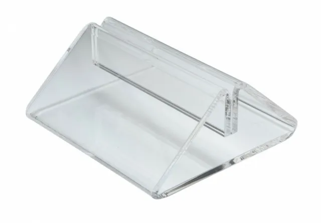 Plastic Menu Holder Tent Type Clear Perspex Card Holder A4 A5 68mm Wide Slotted