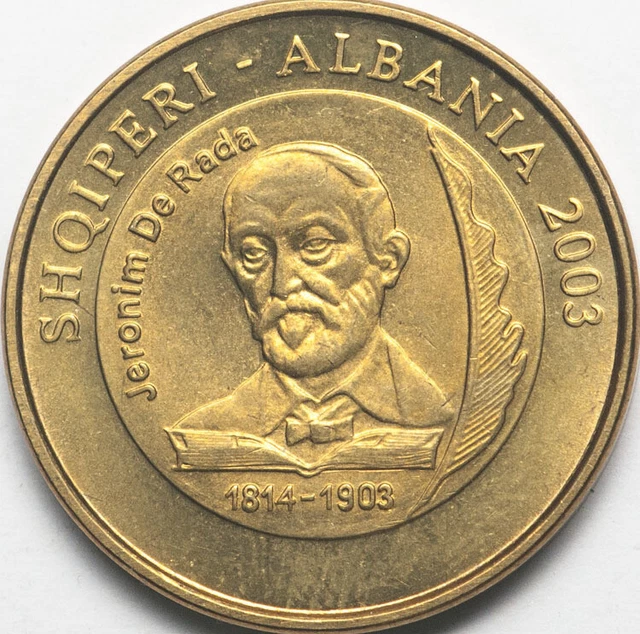 Albania 50 lek 2003 Jeronim De Rada UNC (#6042)