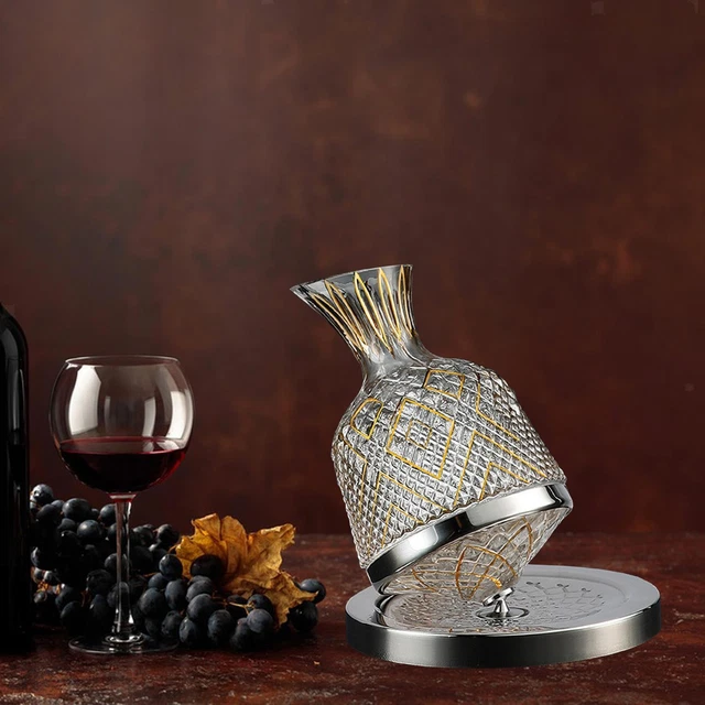 Aérateur De Vin De Décanteur De Vin De Rotation De 360 Degrés Pour Des