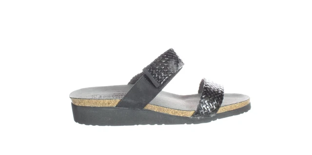 Naot Womens Blake Black Sandals Size 10 (5612556)