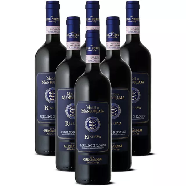 Vino Rosso Morellino di Scansano Riserva DOCG Massi di Mandorlaia 6 bott.75cl.