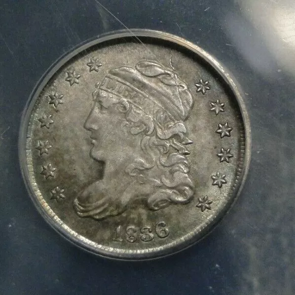 1836 Capped Bust Half Dime ANACS EF40