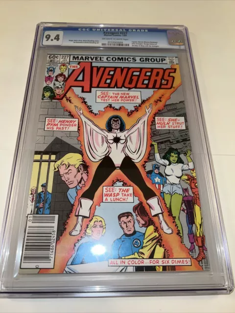 Avengers 227 CGC 9.4 Monica Rambeau Joins The Avengers Captain Marvel Comic 1983