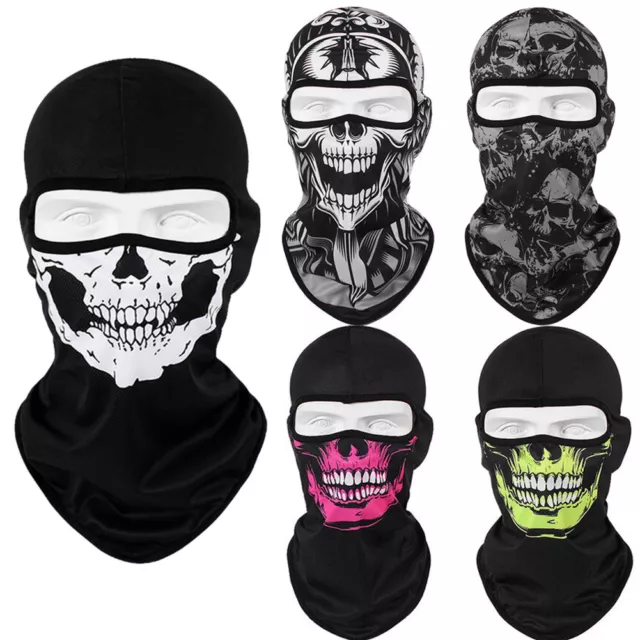 Balaclava Tactical Skeleton Skull Full Face Mask Halloween Cosplay for Women Men