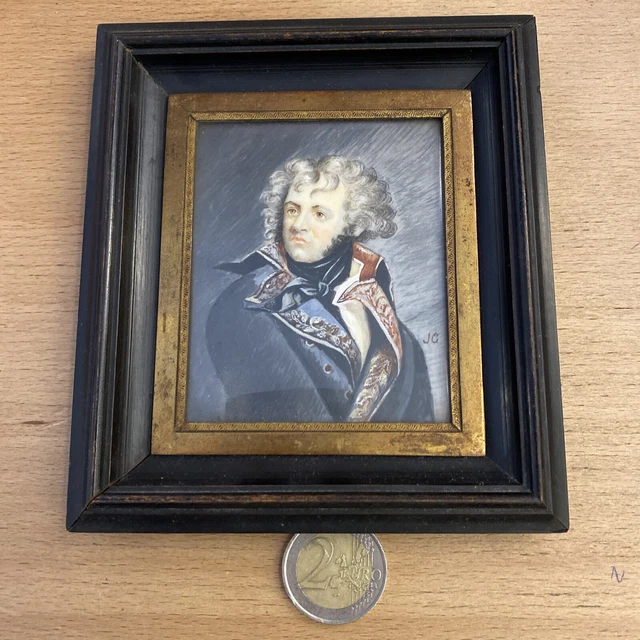 Peinture Miniature Portrait De Dame | Emma Eleonora Kendrick (1788-1871) | Aquarelle Originale
