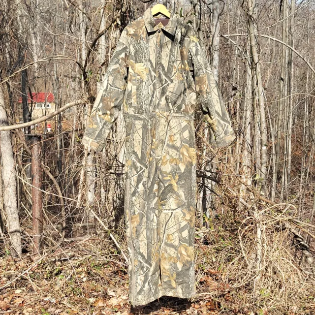 RealTree Pro Series Camo One Piece Suit Mens XL Full Zip Insulated Whitewater 2