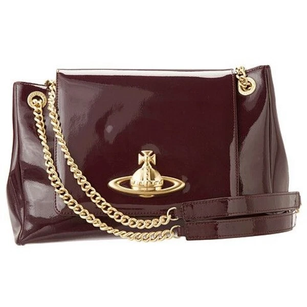 Sac à main cuir Vivienne Westwood Apollo Bordeaux