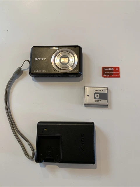 Cámara digital Sony Cyber-shot DSC-W180 10,1 MP 3x zoom negro paquete cargador WOW
