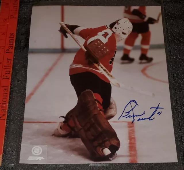 Bernie Parent Hof Signed 8X10 Nhl Photo 📸 Philadelphia Flyers  Vintage No Coa 3