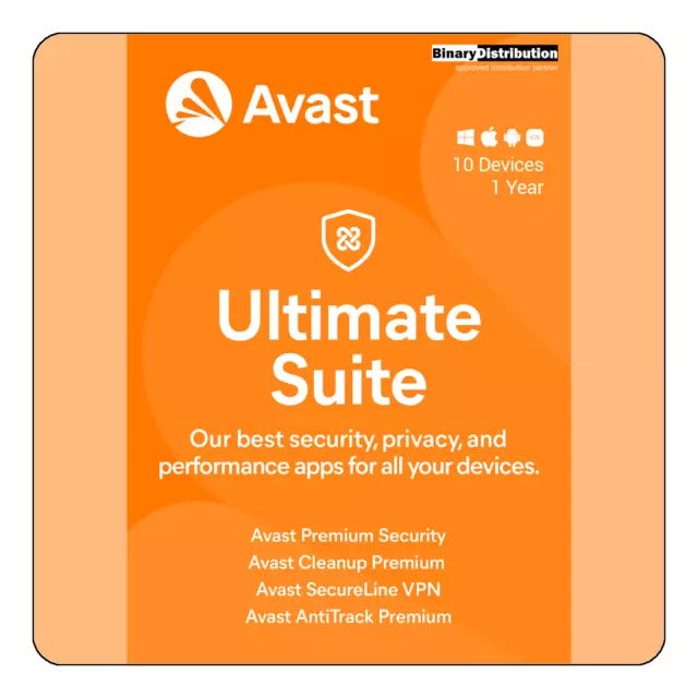 Avast Ultimate Suite 2024 - 10 Device - 1 Year [Download]