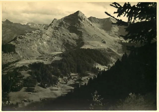 PHOTO 250615 - LES ALPES MORZINE - Pointe de Nions view of Pleney 1953 mountain