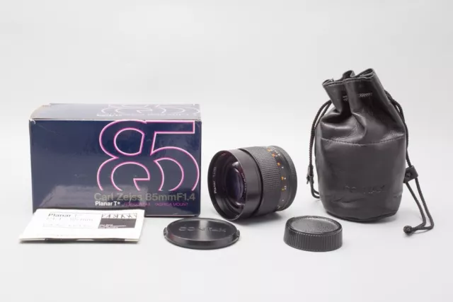 Contax Carl Zeiss Planar 85mm f/1.4 F1.4 T* MMG Lens For CY Mount C/Y, Boxed