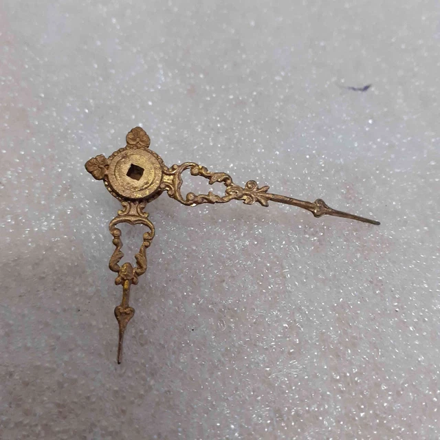 Paire D'aiguilles De Pendule En Métal Doré - Marque Schwartzman, Neuves
