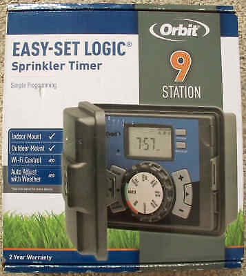 Orbit 27999 9 Station 3 Program Outdoor Easy Set Logic Sprinkler Timer - Save 2+