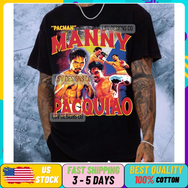 Manny Pacquiao T-Shirt Fighter Champions Boxing Jiu Jitsu S-5XL, Multicolor