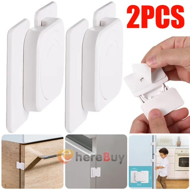 2Home Safety Refrigerator Fridge Freezer Door Lock Latch Catch for Toddler Child