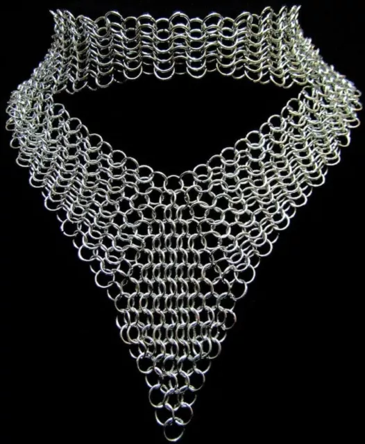 Aluminium Butted 10 mm Chainmail Designer Necklace For Women X-Mas Gift