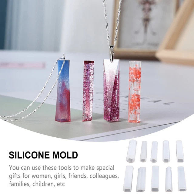 Silikonform-Set Für Anhänger Schmuckformen Aus Harz Kristall-Epoxy Ohrringe
