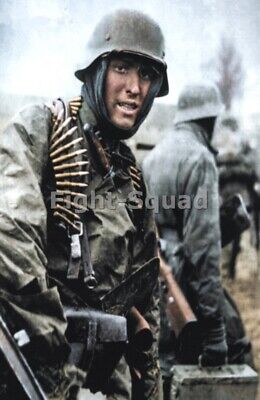 WW2 Picture Photo German SS soldier with full gear  4156