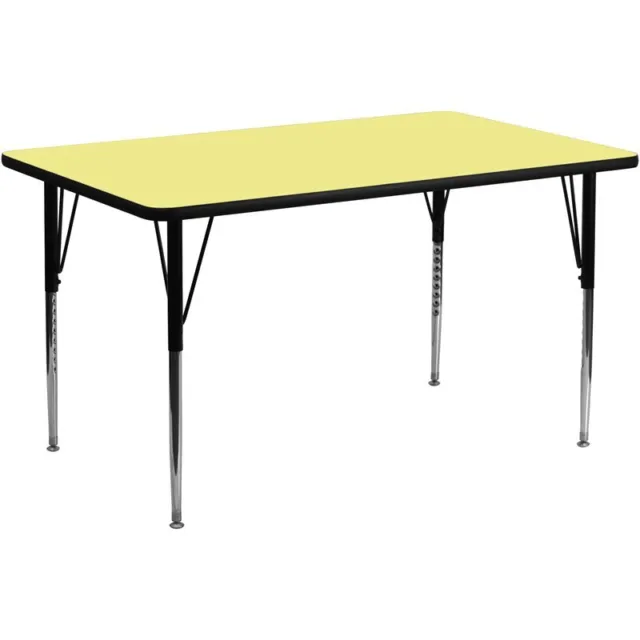 Flash Furniture 31" x 30" X 72" Thermal Fused Top Activity Table in Yellow