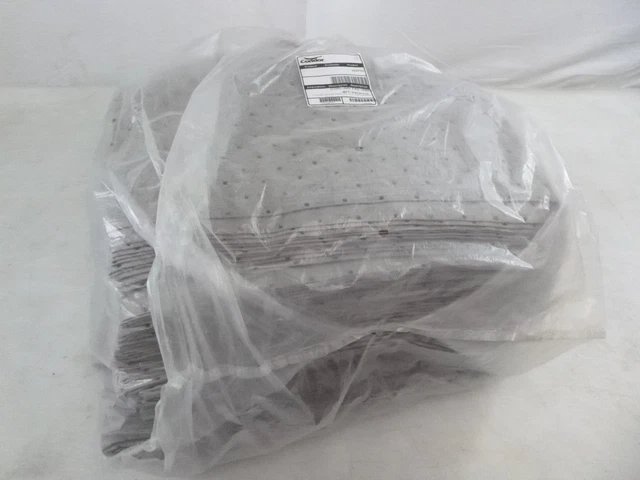 Pk of 100 Condor 35ZP92 Absorbent Pads, Absorbs 22 Gal. Universal Gray 19"x15"