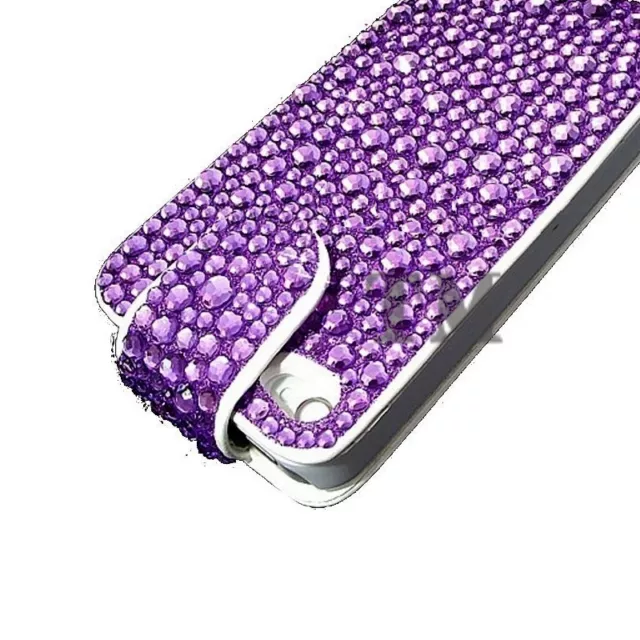 Luxury Crystal Bling Sparkle Diamond Gem Flip Leather Case Cover for Various