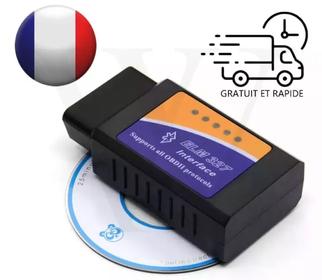 Interface Diagnostic Multimarque ELM327 Auto Voiture Bluetooth Protocoles OBD2