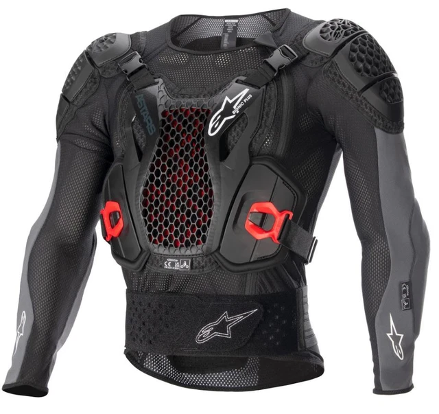 Alpinestars - Pettorina Motocross Bionic Plus V2 - Nero/Rosso