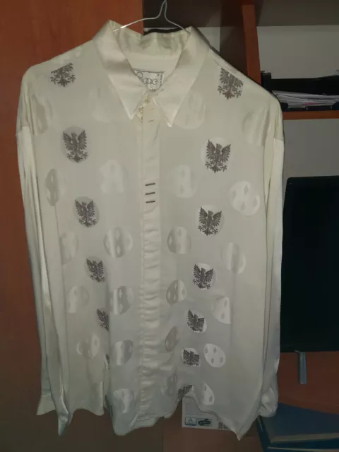 camicia uomo di raso anni'90  tg l/48