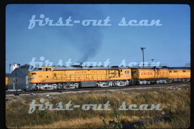 F Original Slide - Union Pacific UP 66 GTEL Turbine at Council Bluffs IA 1962