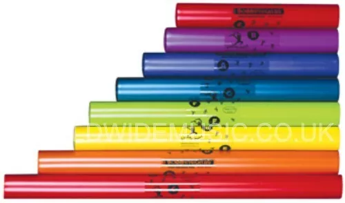 Boomwhackers 'Boomophone' C Major Diatonic Set of 8 Musical Tubes - Notes C to C 2