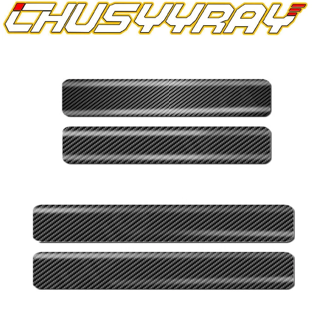 Carbon Fiber Look Car Door Plate Sill Guard Protector Anti-Scratch Strip  2M*5Cm 