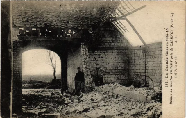 CPA AK Militaire - Ruines du Moulin Topart de Carency (698078)