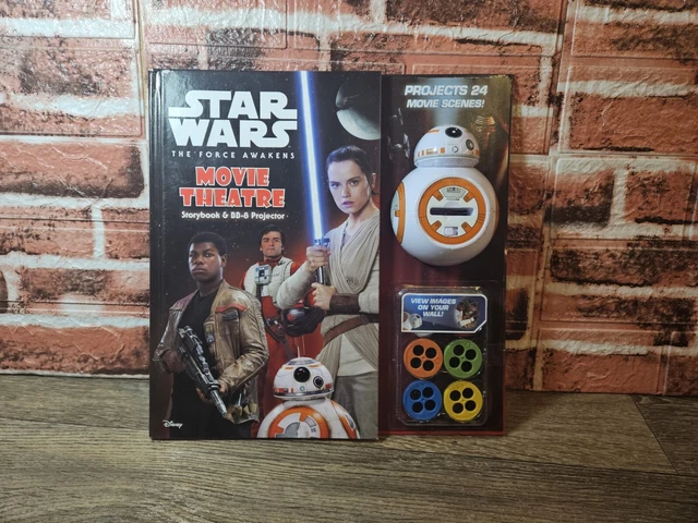 STAR WARS THE Force Awakens Movie Theatre Story Book And BB-8 Projector ...